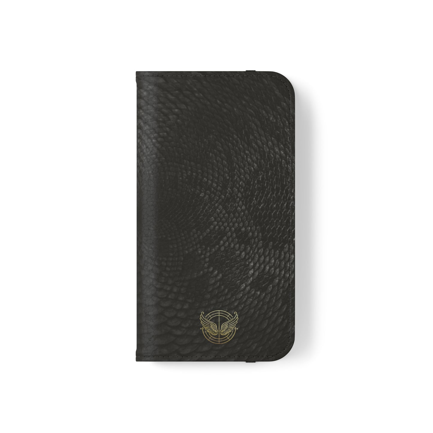 Black Snake Skin- iPhone Flip Case