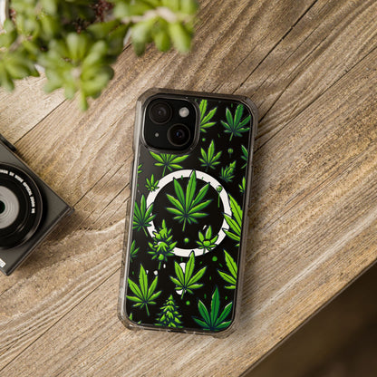 Cannabis Burst-Magnetic Clear Impact Case