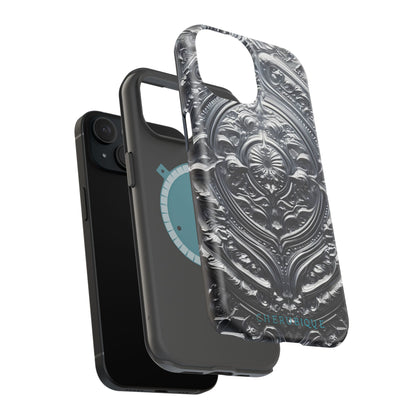 Silver Ornate Filigree-MagSafe Tough Cases