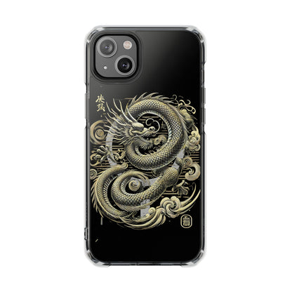 Golden Dragon of Prosperity-Magnetic Clear Impact Case