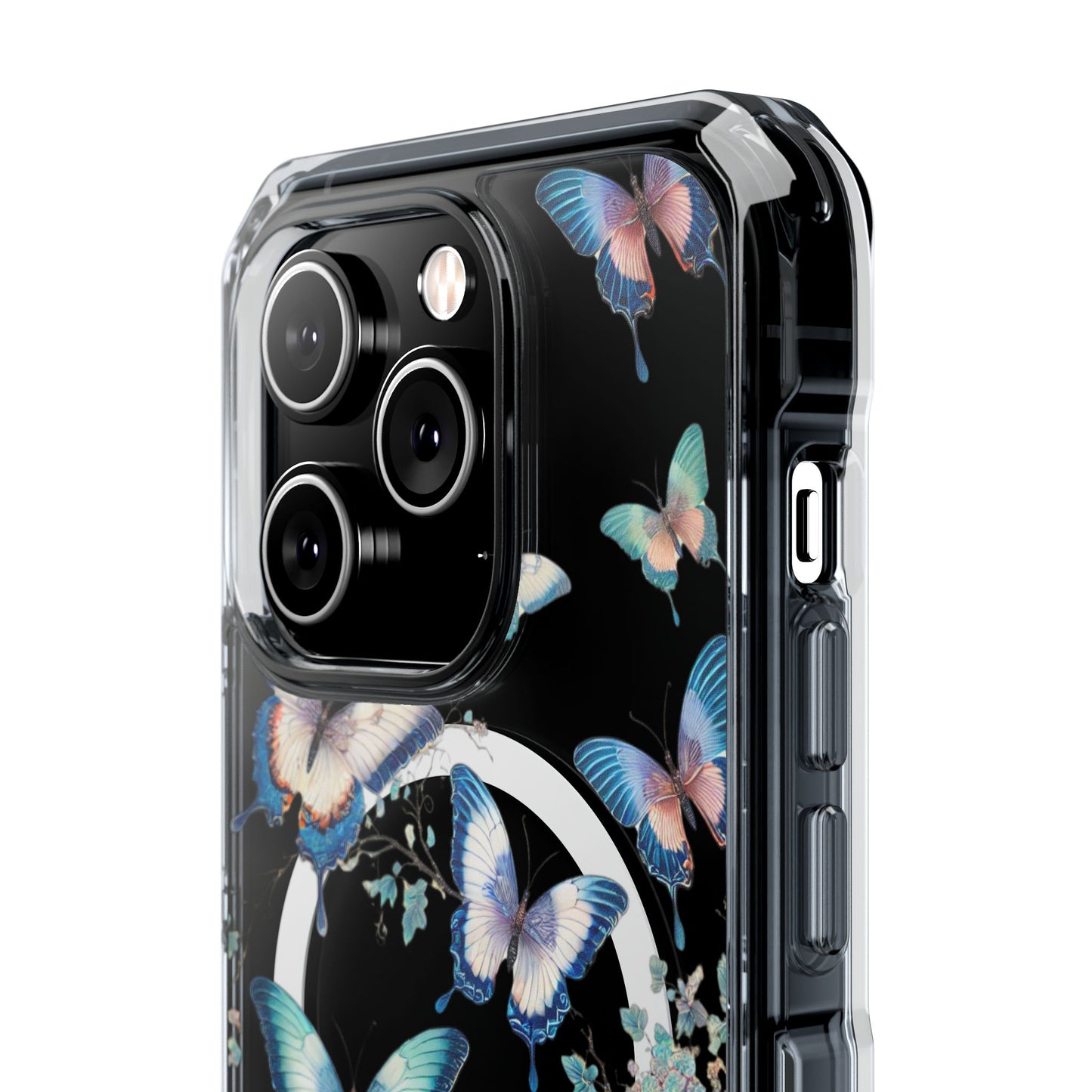 Azure Butterfly Waltz-Magnetic Clear Impact Case