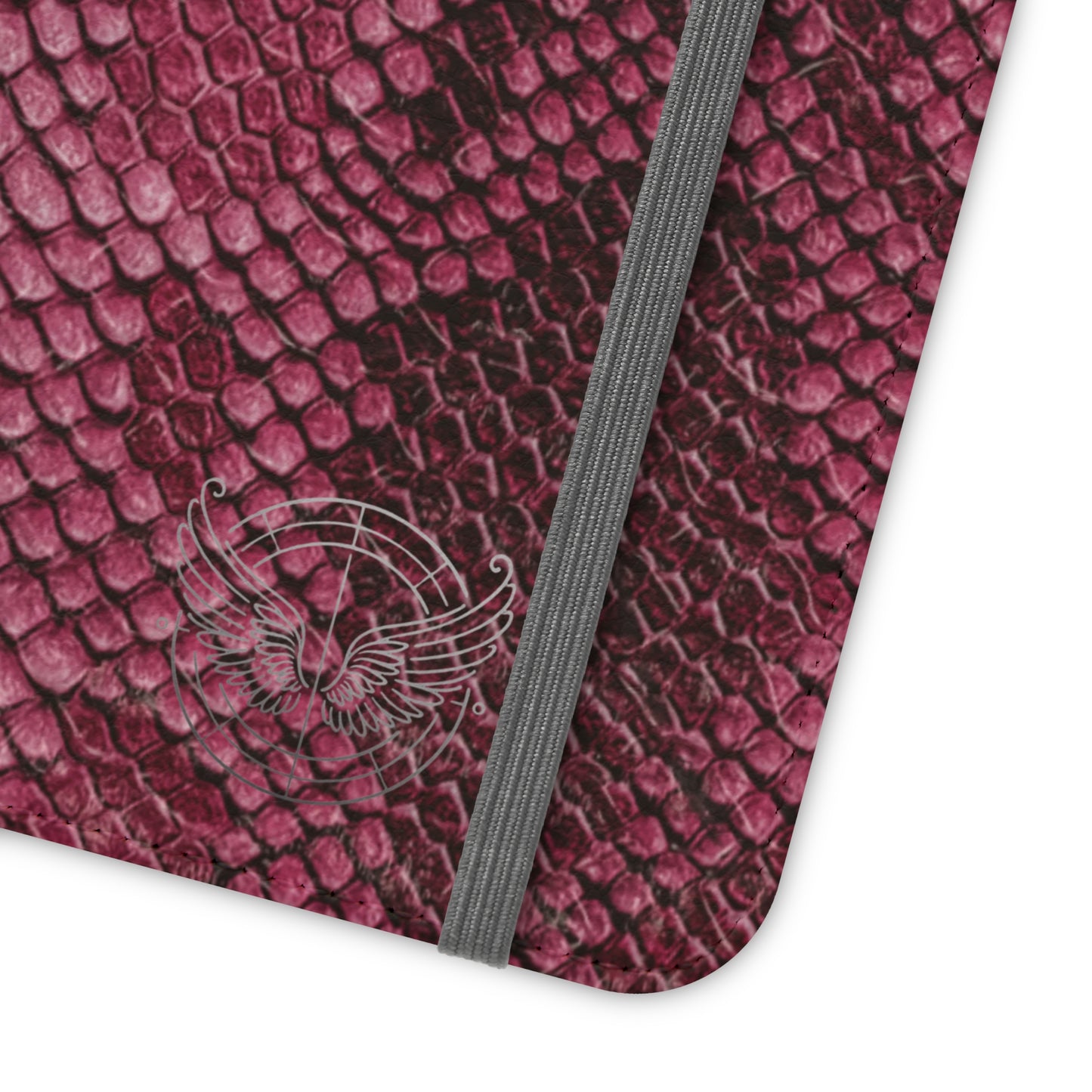 Pink Snake Skin- iPhone Flip Case