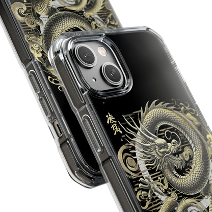 Golden Dragon of Prosperity-Magnetic Clear Impact Case