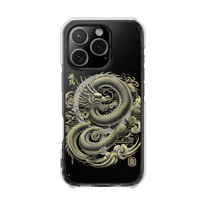 Golden Dragon of Prosperity-Magnetic Clear Impact Case