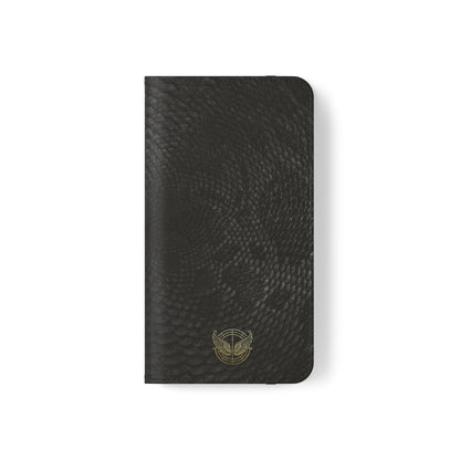 Black Snake Skin-Samsung Flip Case