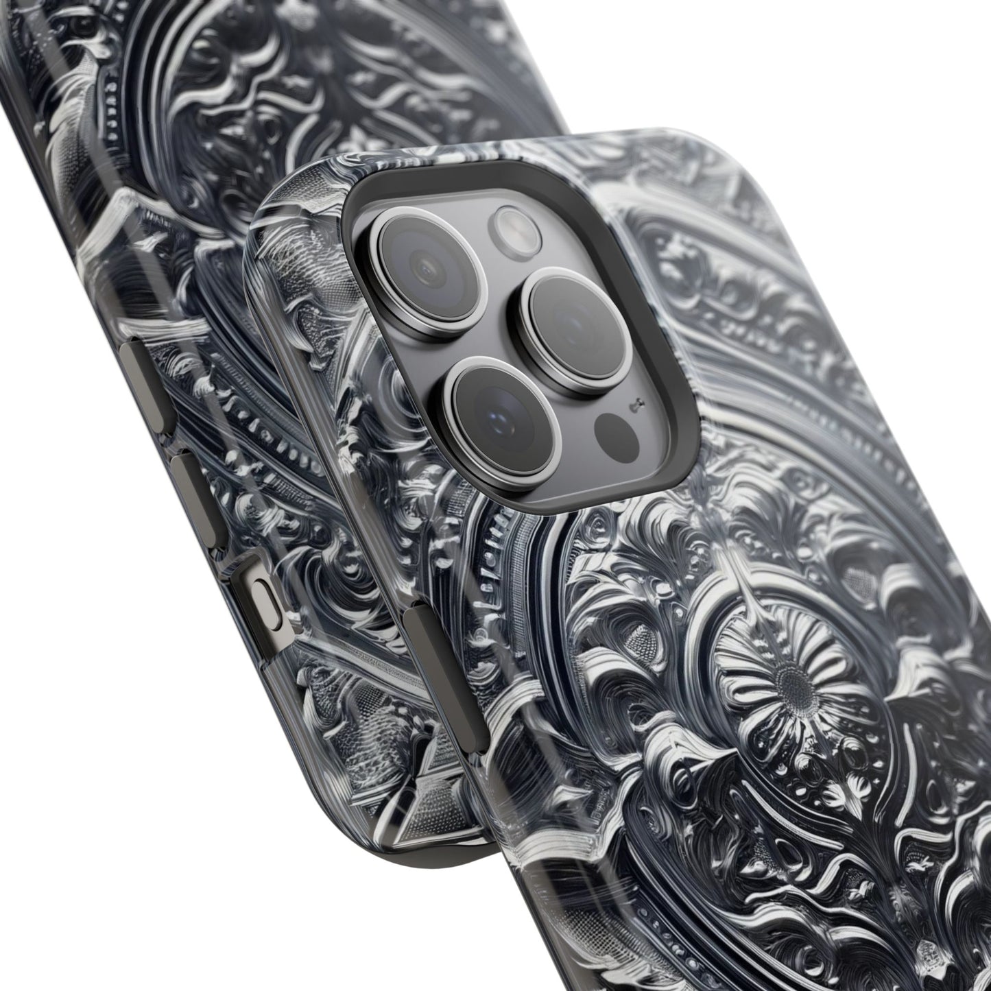 Silver Ornate Filigree-MagSafe Tough Cases