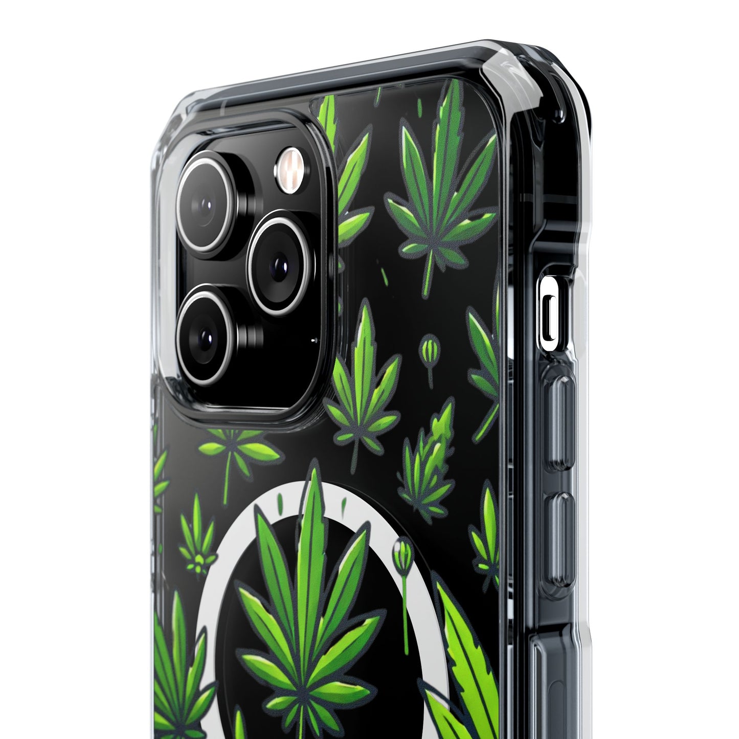 Cannabis Burst-Magnetic Clear Impact Case