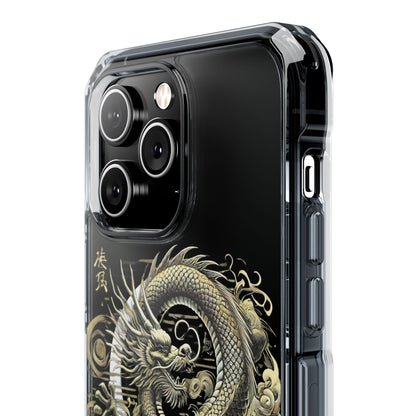 Golden Dragon of Prosperity-Magnetic Clear Impact Case