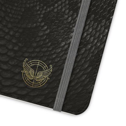 Black Snake Skin-Samsung Flip Case