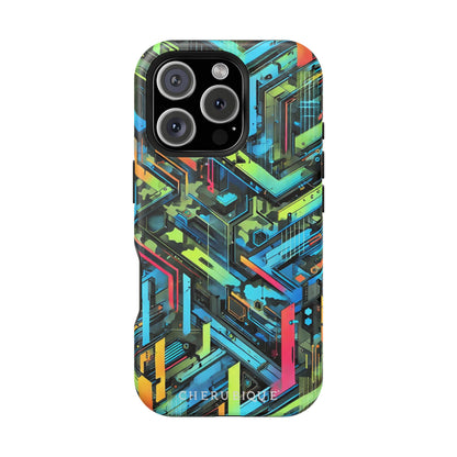 Neon Circuitry Maze-MagSafe Tough Cases