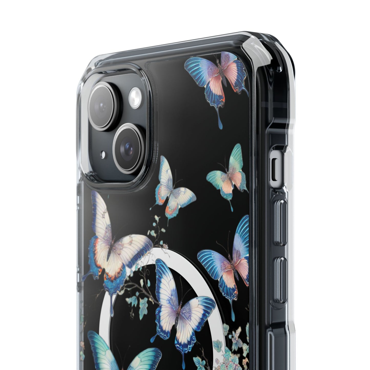 Azure Butterfly Waltz-Magnetic Clear Impact Case