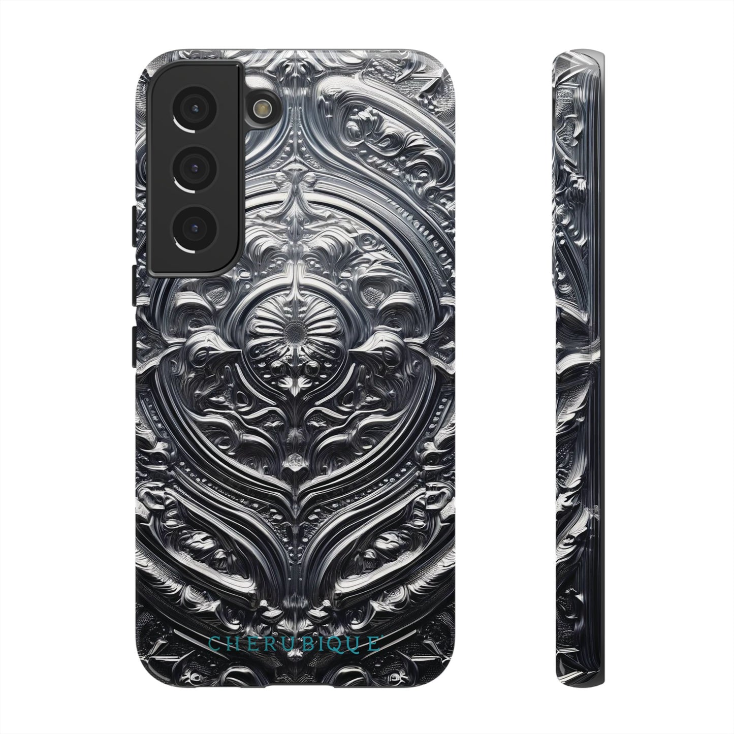 Silver Ornate Filigree-Samsung Galaxy