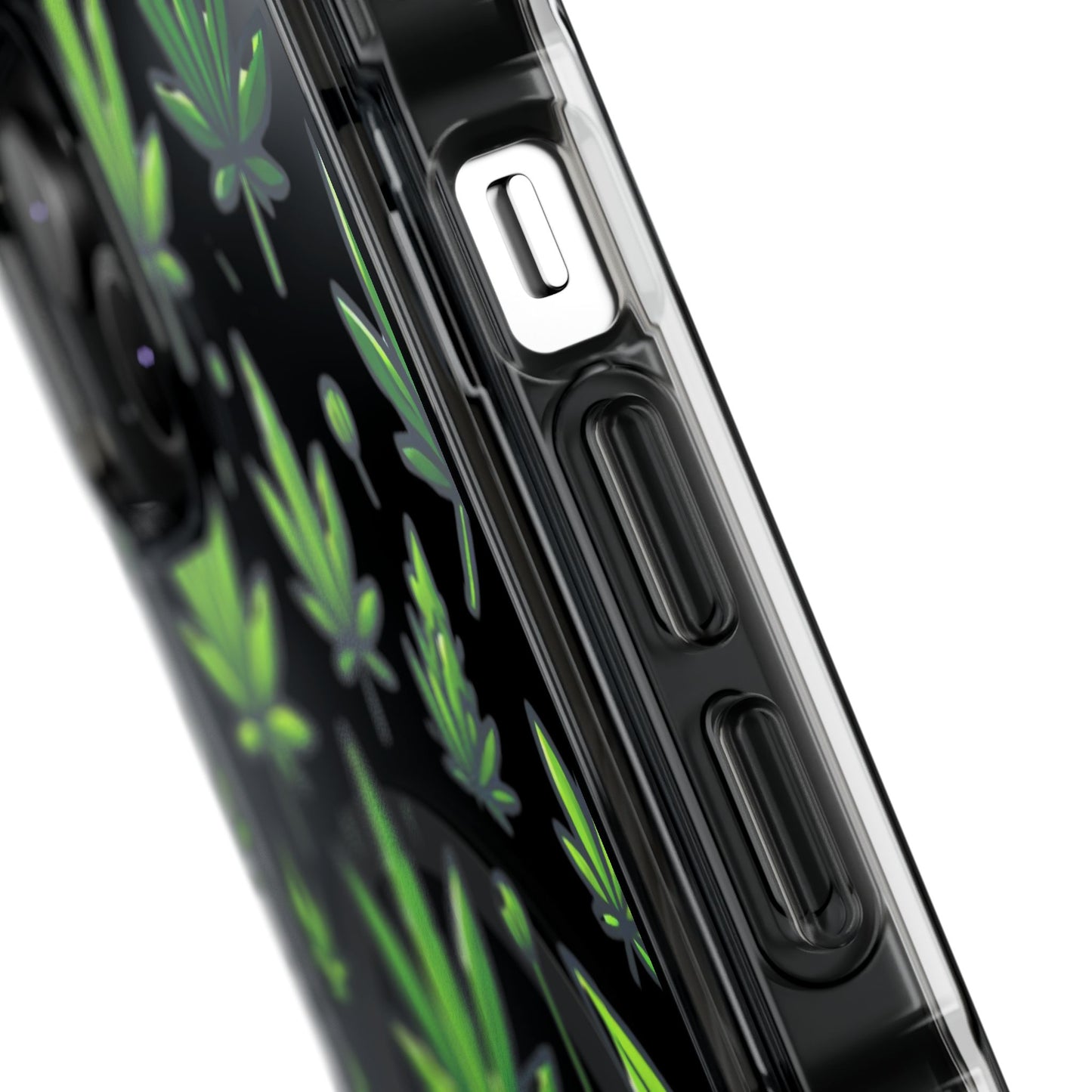 Cannabis Burst-Magnetic Clear Impact Case