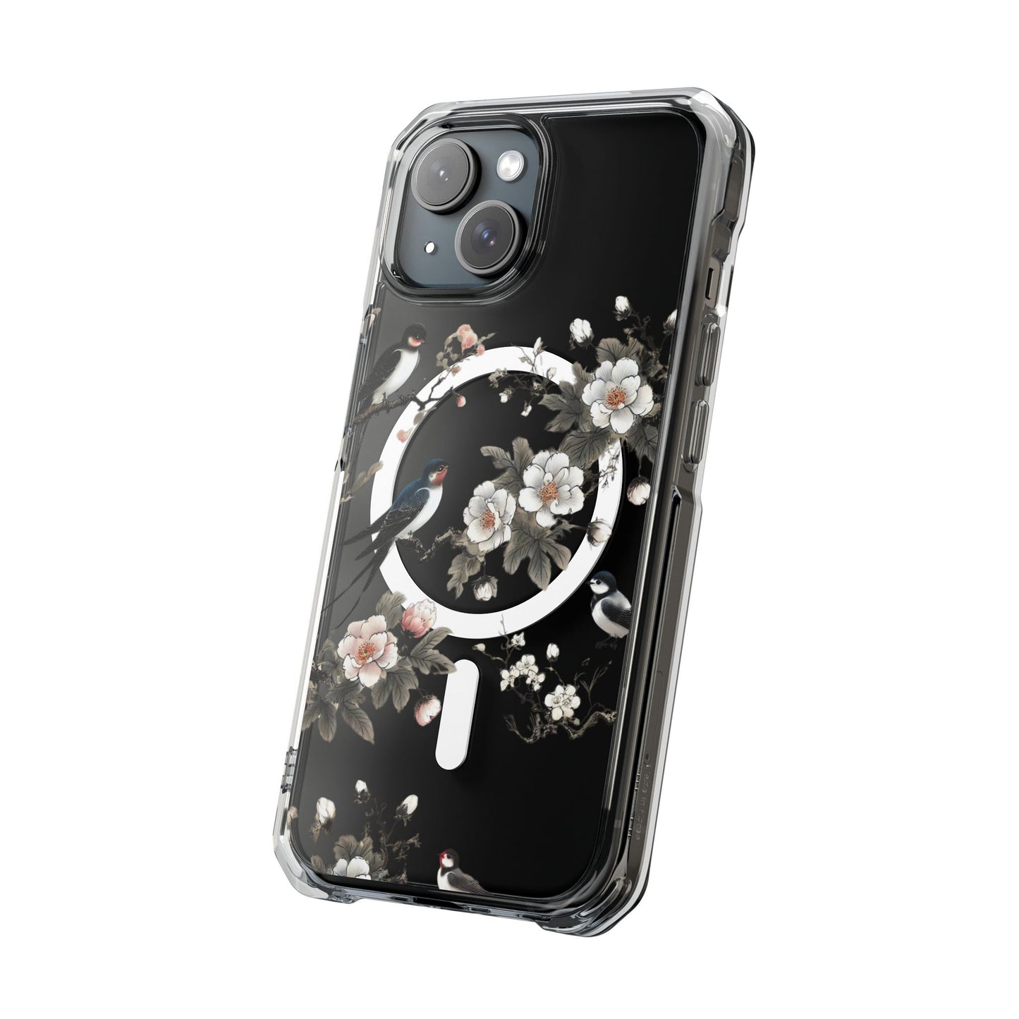 Swallows and Blossoms-Magnetic Clear Impact Case