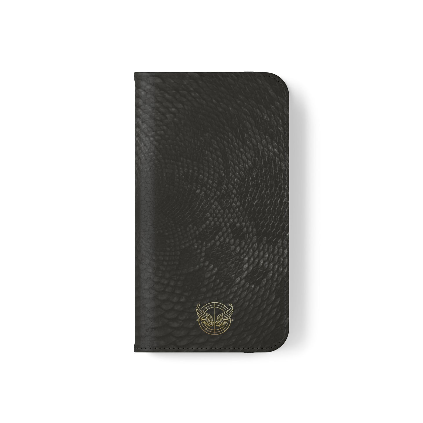 Black Snake Skin- iPhone Flip Case