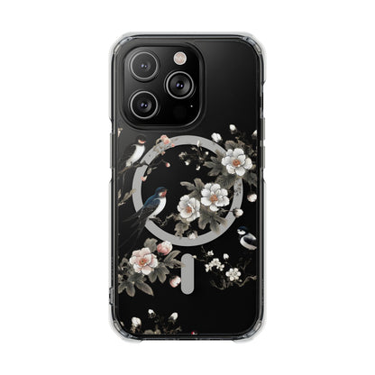 Swallows and Blossoms-Magnetic Clear Impact Case