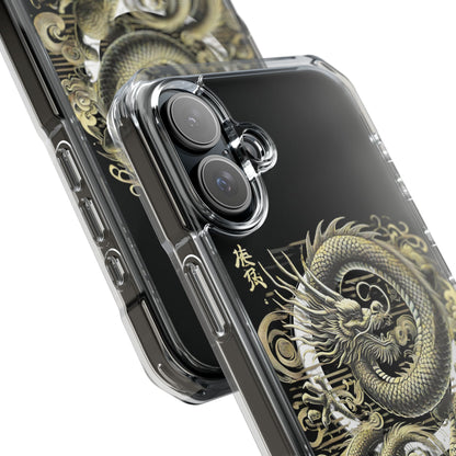 Golden Dragon of Prosperity-Magnetic Clear Impact Case