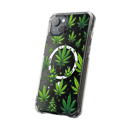 Cannabis Burst-Magnetic Clear Impact Case