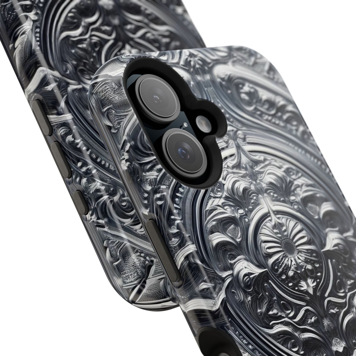 Silver Ornate Filigree-MagSafe Tough Cases