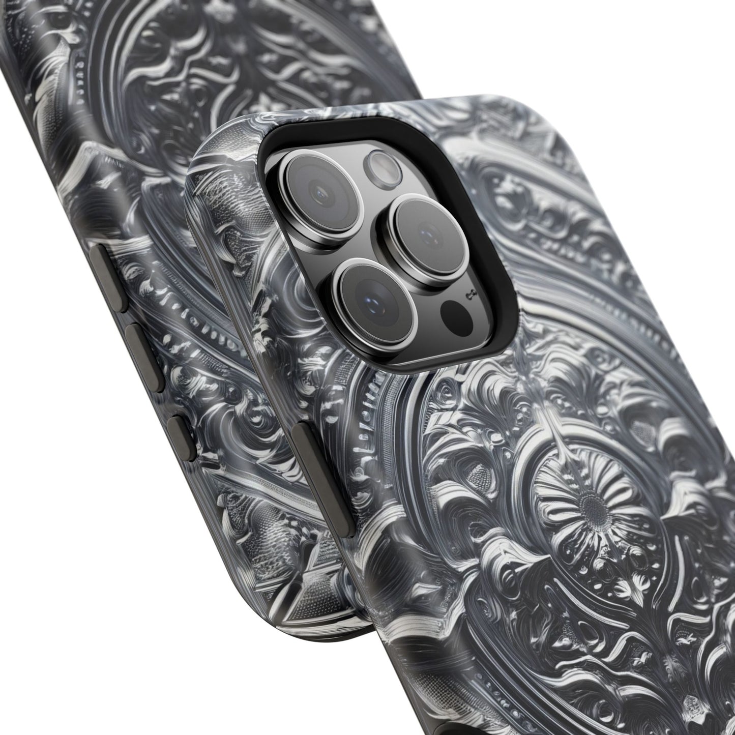 Silver Ornate Filigree-MagSafe Tough Cases