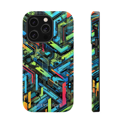 Neon Circuitry Maze-MagSafe Tough Cases