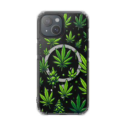 Cannabis Burst-Magnetic Clear Impact Case