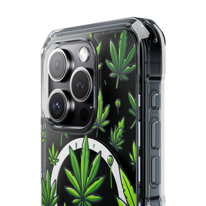 Cannabis Burst-Magnetic Clear Impact Case