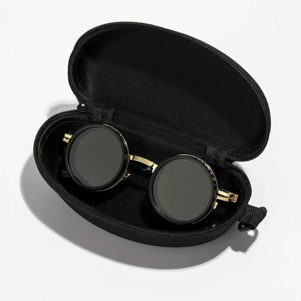 Gold with Case Lenses Color ND2-400 Adjustable Sunglasses ND Filter UV400 Polarized
