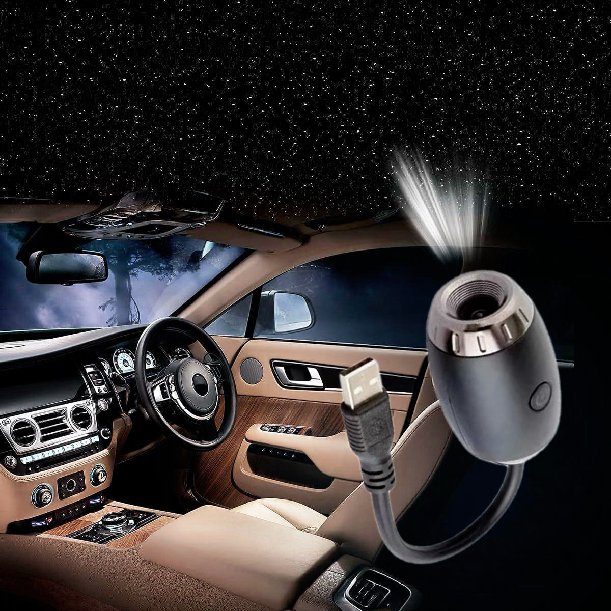Starry Sky Galaxy Projector – USB Powered Ambient Light
